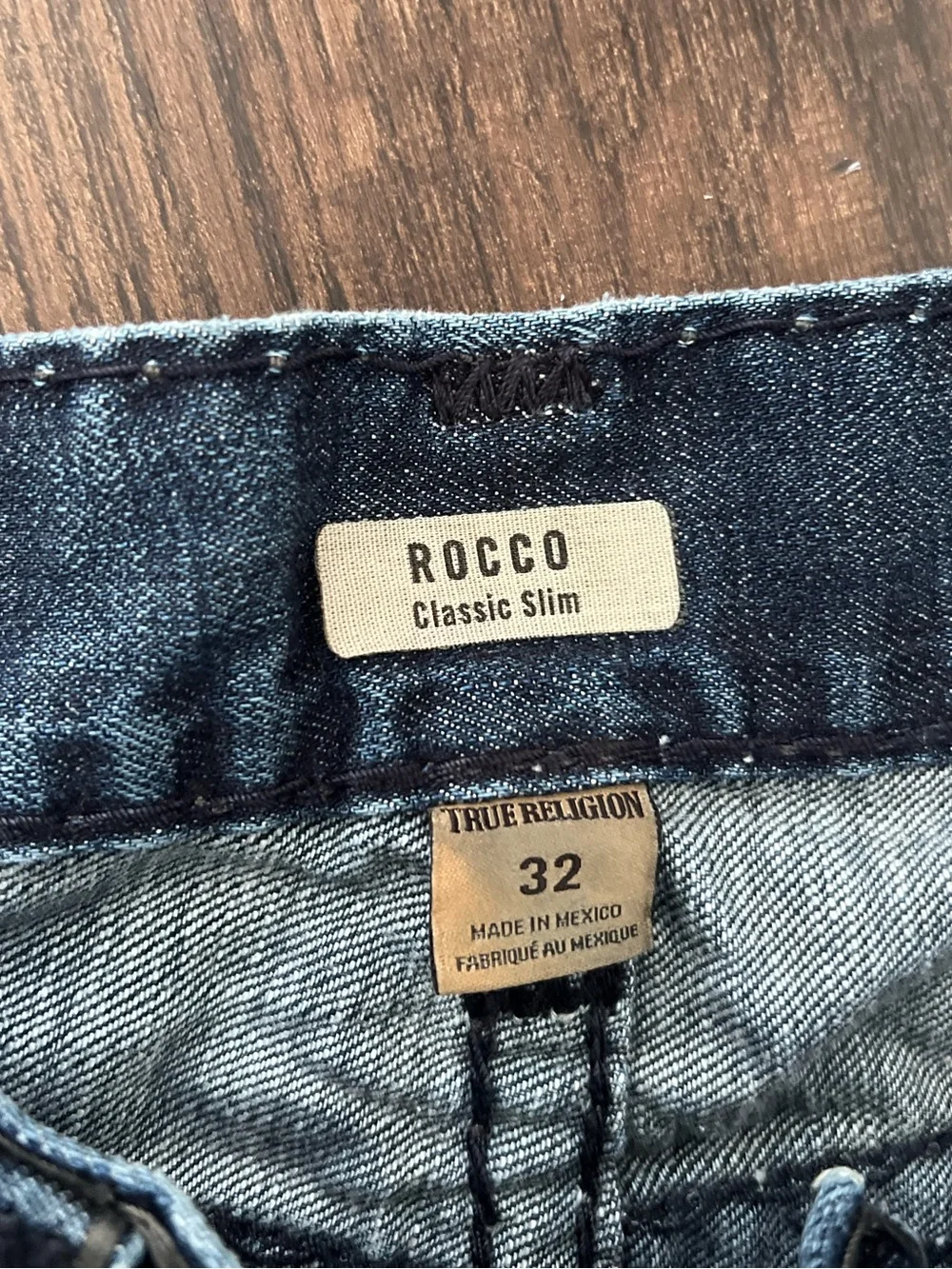 True Religion Rocco Super T Dark Midnight Jeans